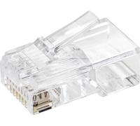TRU COMPONENTS TC-9202516 Connecteur RJ 45 mâle, droit Nombre de pôles 8P8C transparent 5 pc(s)