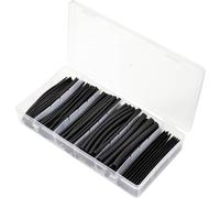 TRU COMPONENTS TC-9206232 Assortiment de gaines thermorétractables noir Taux de retreint:2:1 170 parties