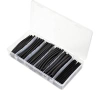 TRU COMPONENTS TC-9206232 Assortiment de gaines thermorétractables noir Taux de retreint:2:1 170 parties