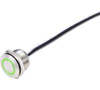 TRU COMPONENTS TC-9219104 Bouton-poussoir 24 V/DC 50 mA 1 x Off/(On) à rappel vert IP40 1 pc(s)