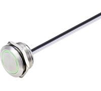 TRU COMPONENTS TC-9219112 Bouton-poussoir 24 V/DC 50 mA 1 x Off/(On) à rappel vert IP40 1 pc(s)