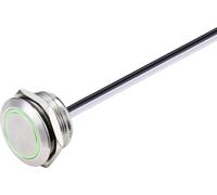 TRU COMPONENTS Bouton-poussoir 24 V/DC 50 mA 1 x Off/(On) à rappel vert IP40 1 pc(s)