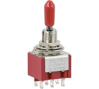 TRU COMPONENTS TC-9354000 Interrupteur à bascule 250 V/AC 3 A 2 x On/Off/On permanent/0/permanent 1