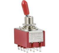 TRU COMPONENTS TC-9354012 Interrupteur à bascule 250 V/AC 3 A 4 x On/On à accrochage 1 pc(s)
