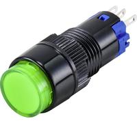 TRU COMPONENTS TC-9428040 LAS2Y-11/G Bouton-poussoir 250 V 3 A 1 x Off/(On) à rappel vert IP40 1 pc(s)