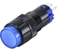 TRU COMPONENTS TC-9428044 LAS2Y-11/B Bouton-poussoir 250 V 3 A 1 x Off/(On) à rappel IP40 1 pc(s)
