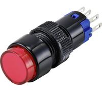 TRU Components LAS2Y-11/R/12V Bouton Poussoir à Pression 250 V 3 A 1 x Off/(on) à Rappel Rouge IP40 1 pc(s)