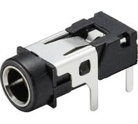TRU COMPONENTS TC-9465728 Jack 3.5 mm embase femelle horizontale Nombre de pôles: 3 stéréo noir