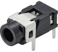 TRU COMPONENTS TC-9465732 Jack 3.5 mm embase femelle horizontale Nombre de pôles: 3 stéréo noir