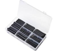 TRU COMPONENTS TC-9508156 Assortiment de gaines thermorétractables noir Taux de