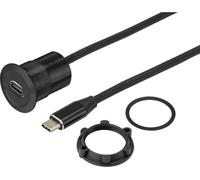 TRU COMPONENTS TC-9534348 Embase femelle USB embase femelle Épaisseur du panneau : 1-10 mm Contenu: 1 pc(s)