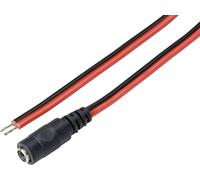 TRU COMPONENTS TC-9556656 Câble de raccordement basse tension DC femelle - extrémité(s) ouverte(s) 5.5 mm 2.1 mm 2.00 m