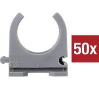 TRU COMPONENTS TC-9859368 Collier de serrage EN20 20 mm gris 50 pc(s)