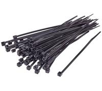 TRU COMPONENTS TC-BT-220-7.6-UVB Serre-câble 220 mm 7.6 mm noir stable aux intempéries et aux UV 100 pc(s)