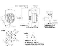 TRU COMPONENTS TC-DS3X4P TC-DS3X4P Commutateur rotatif 0.35 A Positions de commutation 4 4 x 30 ° 1 pc(s)