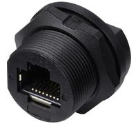 TRU COMPONENTS TC-E13T-FR6-PPF Prise RJ45 pour montage arrière sur ci IP67