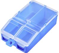 TRU COMPONENTS TC-ERB-9055 Mallette de rangement (L x l x H) 113 x 60 x 30 mm Nombre de compartiments: 2 séparations variables