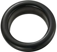 TRU COMPONENTS TC-GEQR-2621203 Manchon de câble ouvert Ø max. des bornes 20.8 mm Epaisseur de plaque (maxi) 2.4 mm PVC noir 100