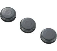 TRU COMPONENTS TC-GMCQR-1006203 Passe-câbles plein(e) Ø max. des bornes 6.4 mm Epaisseur de plaque (maxi) 1.7 mm PVC noir 100