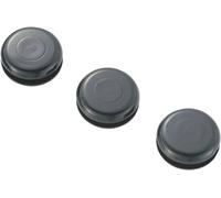 TRU COMPONENTS TC-GMCQR-1006203 Passe-câbles plein(e) Ø max. des bornes 6.4 mm Epaisseur de plaque (maxi) 1.7 mm PVC noir 100