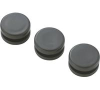 TRU COMPONENTS TC-GMCQR-1108203 Passe-câbles plein(e) Ø max. des bornes 7.8 mm Epaisseur de plaque (maxi) 2.3 mm PVC noir 100 pc(s)