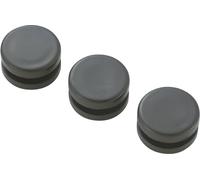 TRU COMPONENTS TC-GMCQR-1108203 Passe-câbles plein(e) Ø max. des bornes 7.8 mm Epaisseur de plaque (maxi) 2.3 mm PVC noir 100