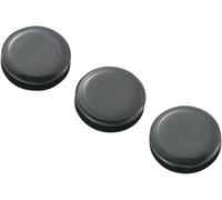 TRU COMPONENTS TC-GMCQR-1410203 Passe-câbles plein(e) Ø max. des bornes 10.5 mm Epaisseur de plaque (maxi) 3.4 mm PVC noir 100