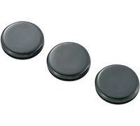 TRU COMPONENTS TC-GMCQR-2015203 Passe-câbles plein(e) Ø max. des bornes 15.5 mm Epaisseur de plaque (maxi) 1.7 mm PVC noir 100