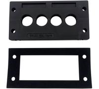 TRU COMPONENTS TC-KDL 16/4 Barrette d'entrée de câble Ø max. des bornes 16 mm PA noir 1 pc(s)