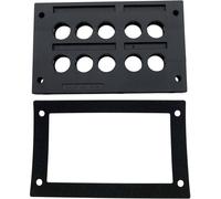 TRU COMPONENTS TC-KDL 2/10 Barrette dentrée de câble Ø max. des bornes 16 mm PA noir 1 pc(s)