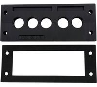 TRU COMPONENTS TC-KDL 24/5 Barrette d'entrée de câble Ø max. des bornes 16 mm PA noir 1 pc(s)