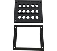 TRU COMPONENTS TC-KDL 3/15 Barrette d'entrée de câble Ø max. des bornes 16 mm PA noir 1 pc(s)