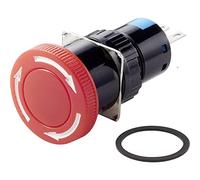TRU COMPONENTS TC-LAS1-AY-11TS Arrêt durgence 250 V/AC 3 A 1 NF (R), 1 NO (T) IP40 1 pc(s)