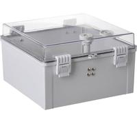 TRU COMPONENTS TC-PSC-30x30x18 Armoire de commande 300 x 300 x 180 ABS, Polycarbonate gris clair 1 pc(s)