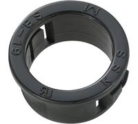 TRU COMPONENTS TC-SBR19M203 Passe-câbles Ø max. des bornes 15.8 mm Epaisseur de plaque (maxi) 3.2 mm Polyamide noir 100 pc(s)