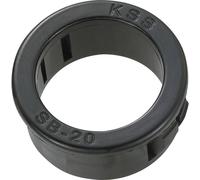 TRU COMPONENTS TC-SBR20203 Passe-câbles Ø max. des bornes 15.9 mm Epaisseur de plaque (maxi) 3.2 mm Polyamide noir 100 pc(s)