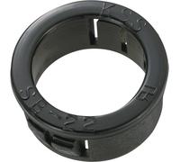TRU COMPONENTS TC-SBR22203 Passe-câbles Ø max. des bornes 17.5 mm Epaisseur de plaque (maxi) 3.2 mm Polyamide noir 100 pc(s)