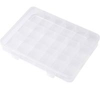 TRU COMPONENTS TC-SG18-012 Mallette de rangement (L x l x H) 200 x 160 x 30 mm Nombre de compartiments: 18 séparations variables Contenu 1 pc(s)