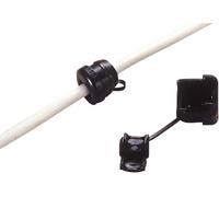 TRU COMPONENTS TC-SR-F32203 Décharge de traction Ø max. des bornes 5.6 mm Epaisseur de plaque (maxi) 2.5 mm noir 100 pc(s)