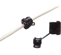 TRU COMPONENTS TC-SRR-F23203 Décharge de traction Ø max. des bornes 4.5 mm Epaisseur de plaque (maxi) 3.2 mm Polyamide noir 100 pc(s)