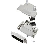 TRU COMPONENTS TCD45PKM25HDP44K 7709452 Kit embase SUB-D mâle 45 ° Nombre de pôles: 44 fût à souder