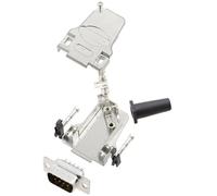 TRU COMPONENTS TCD45ZF09DMPK 7709404 Kit embase SUB-D mâle 45 ° Nombre de pôles: 9 fût à souder 1 pc(s)