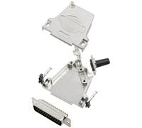 TRU COMPONENTS TCD45ZF25DBPK 7709660 Kit embase SUB-D mâle 45 ° Nombre de pôles: 25 fût à souder 1 p