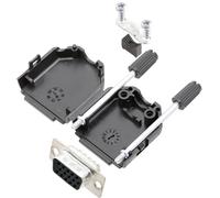 TRU COMPONENTS TCDPPK09BKHDS15K 7709504K Kit embase SUB-D femelle 180 ° Nombre de pôles: 15 fût à souder