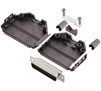TRU COMPONENTS TCDPPK25BKDMPK 7708600 Kit embase SUB-D mâle 180 ° Nombre de pôles: 25 fût à souder 1