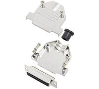 TRU COMPONENTS TCDTNT25MDMSK 7708516 Kit embase SUB-D femelle 180 ° Nombre de pôles: 25 fût à souder