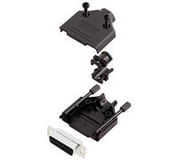 TRU COMPONENTS TCDTPKP15DBSK 7708420 Kit embase SUB-D femelle 180 ° Nombre de pôles: 15 fût à souder