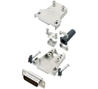 TRU COMPONENTS TCDTZF15DMPK 7709752 Kit embase SUB-D mâle 180 ° Nombre de pôles: 15 fût à souder 1 pc(s)