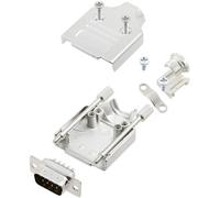 TRU COMPONENTS TCMHDM09DMPK 7708536 Kit embase SUB-D mâle 180 ° Nombre de pôles: 9 fût à souder 1 pc(s)