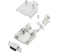 TRU COMPONENTS TCMHDM09DMSK 7709700 Kit embase SUB-D femelle 180 ° Nombre de pôles: 9 fût à souder 1 pc(s)